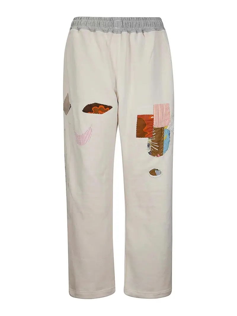 Pantaloni jogging in cotone Beige