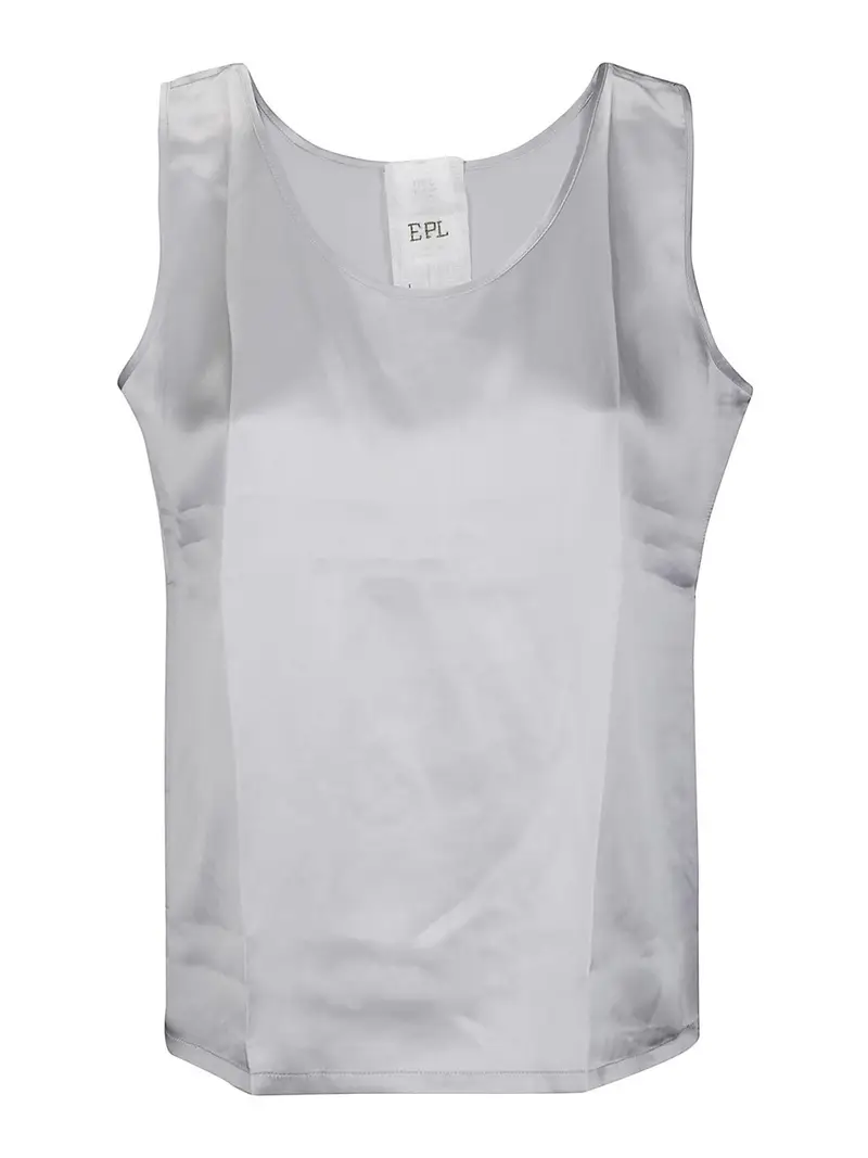 Top in seta Grigio