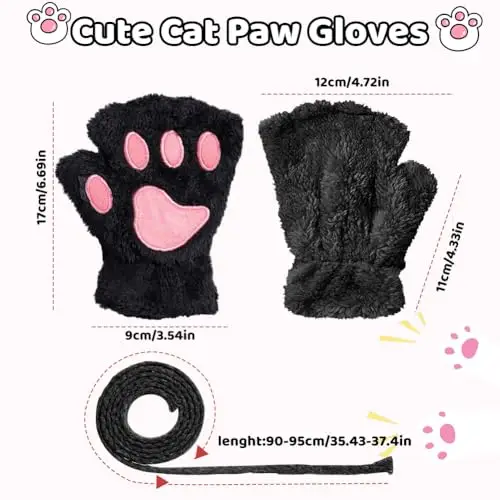 EQLEF Guanti Nero 2972545 miniatura 2