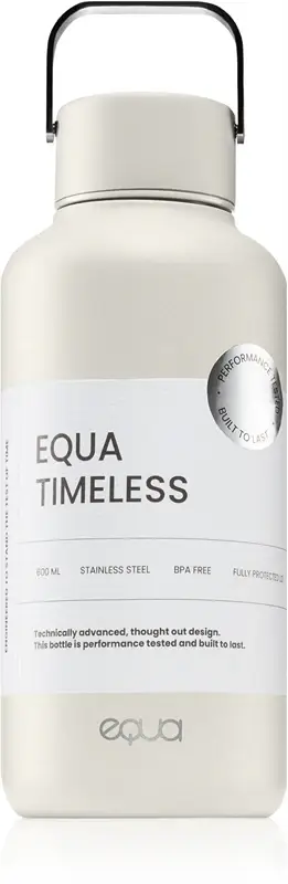 Timeless bottiglia in acciaio inox per l’acqua piccola colore Off White 600 ml