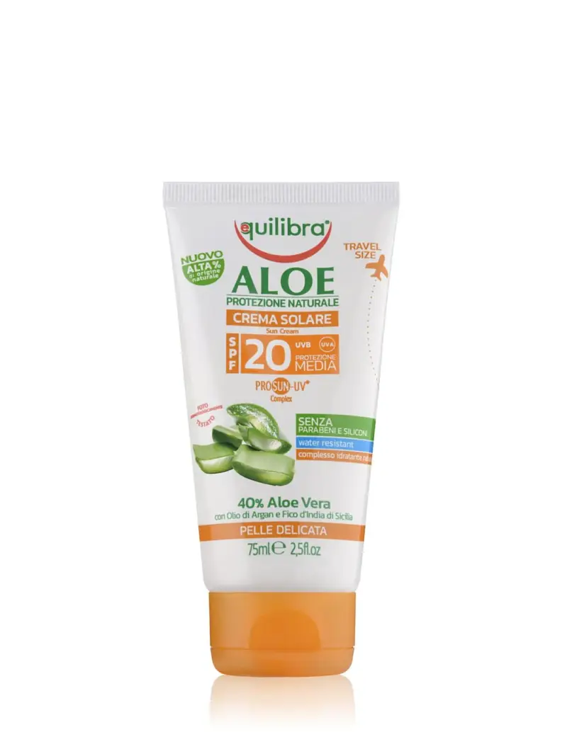Aloe Crema Solare Spf20 Minitaglia Equilibra® 75ml