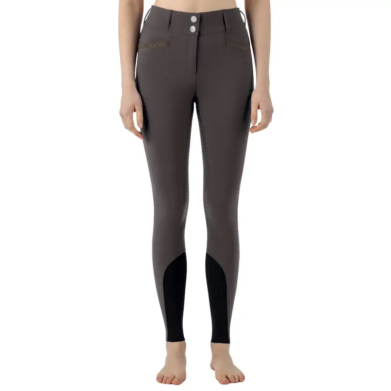 Pantaloni da equitazione full grip da donna Equiline Crystalef