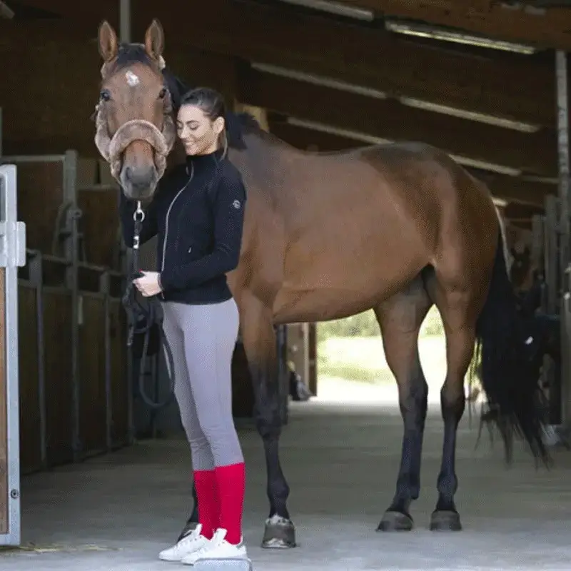Giacca da equitazione in pile da donna Equithème Lena