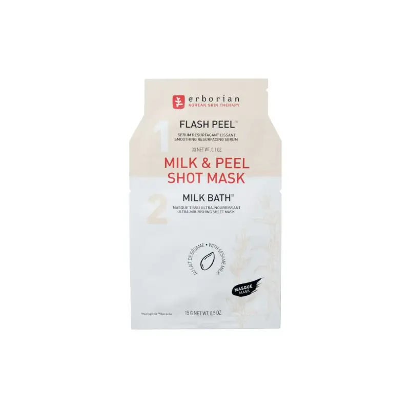 Shot Mask Milk & Peel Shot Mask - Maschera viso idratante,Peeling e gommage viso