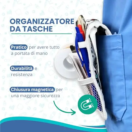 ErenBros® Accessori Organizer Infermiere con Calamite - Tasca miniatura 2