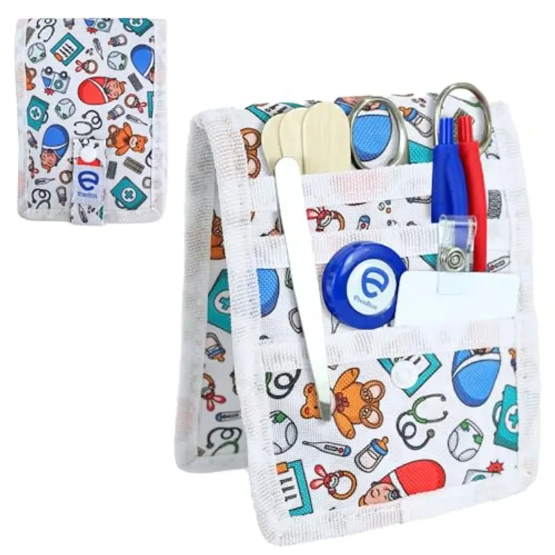 ErenBros® Accessori Organizer Infermiere con Calamite - Tasca - Porta Penne (PEDIATRA)