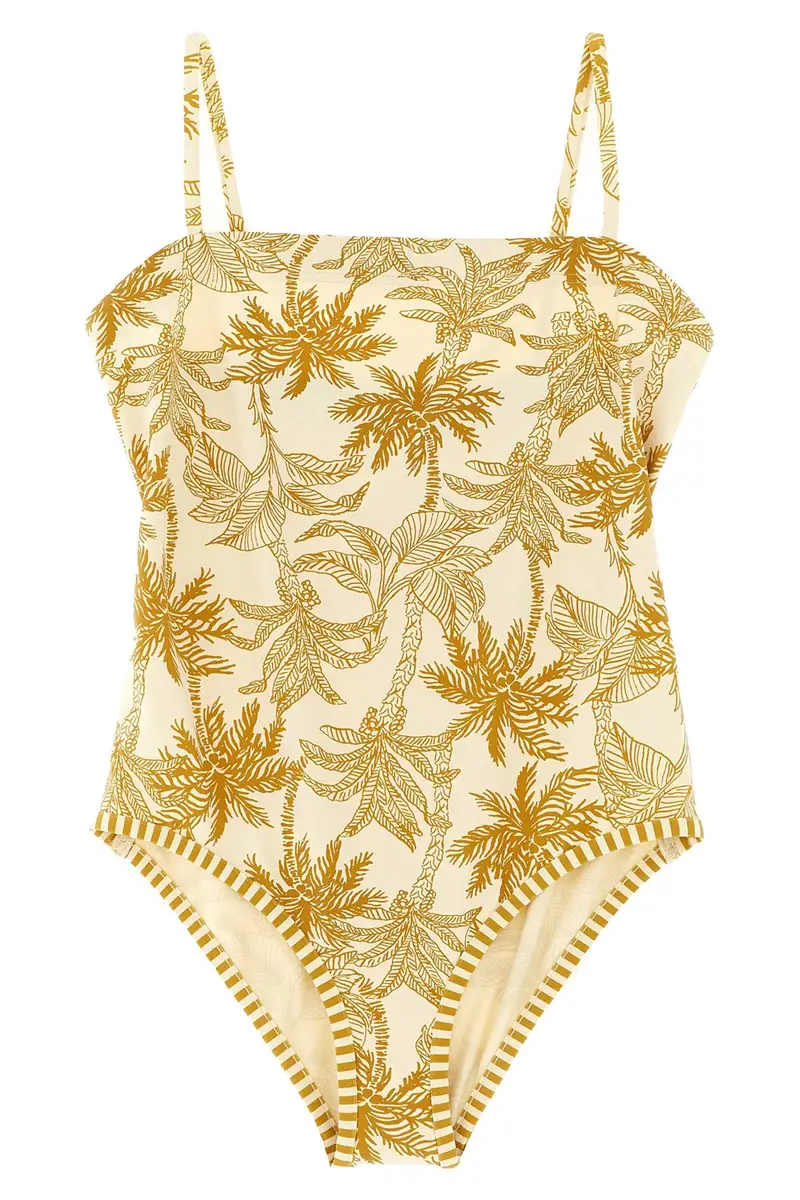 Costume Intero Tropical Beige