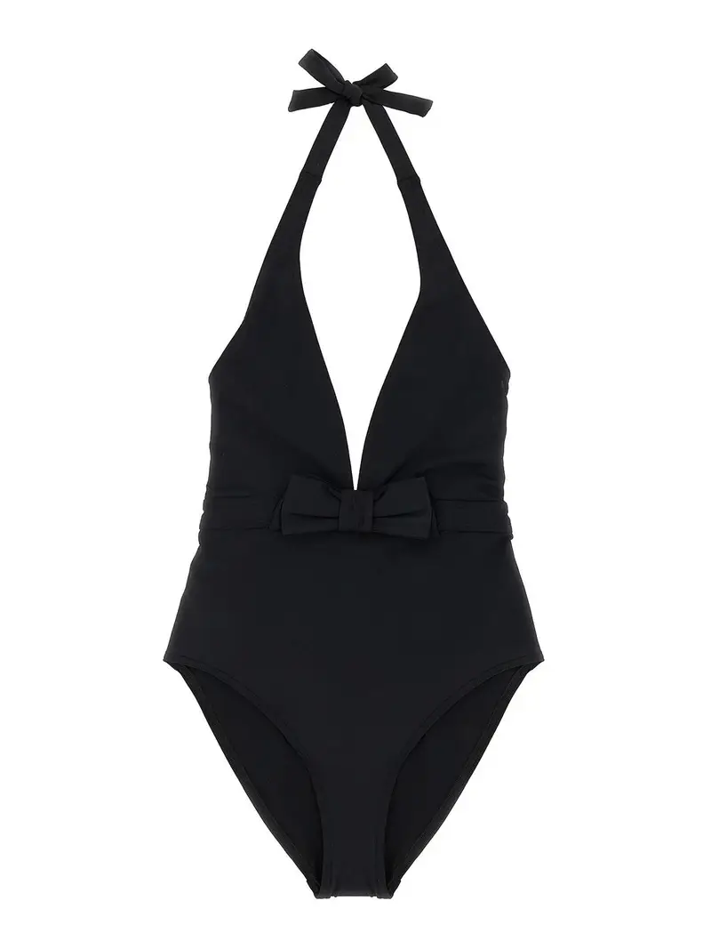 Couture One-Piece Swimsuit Nero