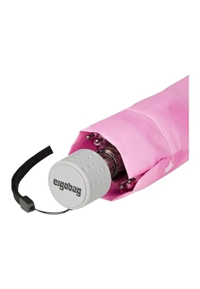 ergobag Ombrello Ombrello da cartella per bambini, ultraleggero e piccolo con tasca, Ø90 cm Magic CloudBear - Pink miniatura 3