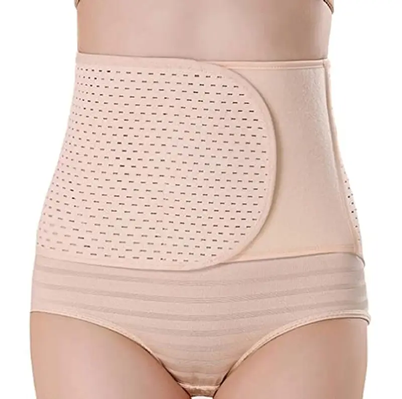ERICOTRY Fascia Ombelico Post-partum Regolabile Beige L