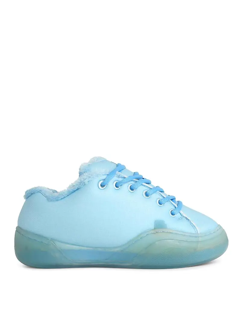 Sneakers Vamp in tessuto Blu Elettrico