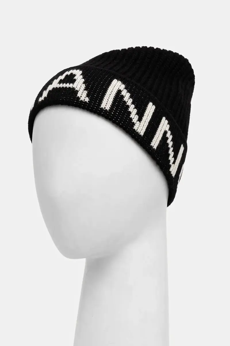 berretto in lana Nero miniatura 3