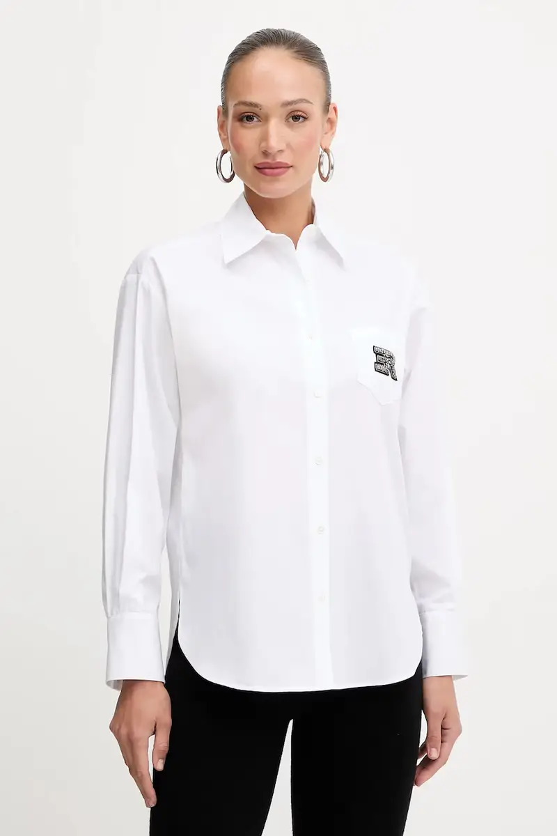 camicia in cotone Bianco
