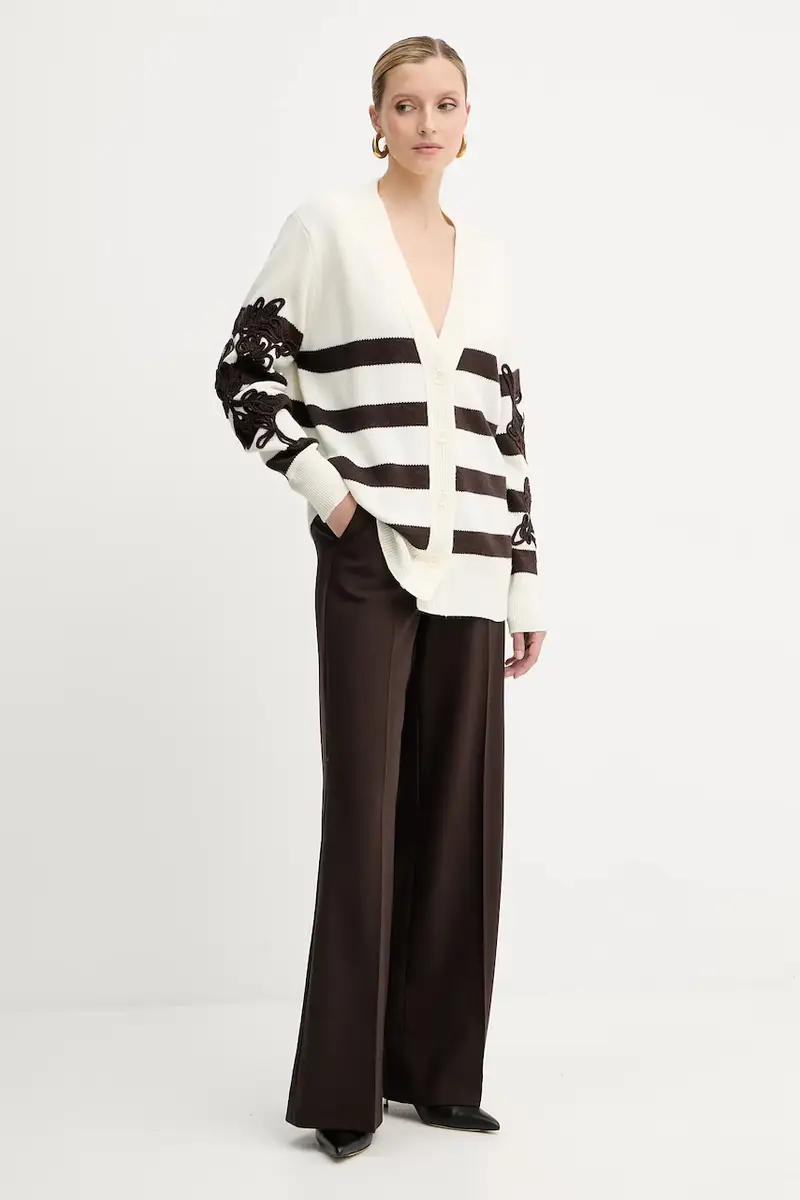 ERMANNO FIRENZE Cardigan Beige 4147855 miniatura 2