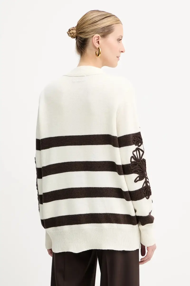 ERMANNO FIRENZE Cardigan Beige 4147855 miniatura 3