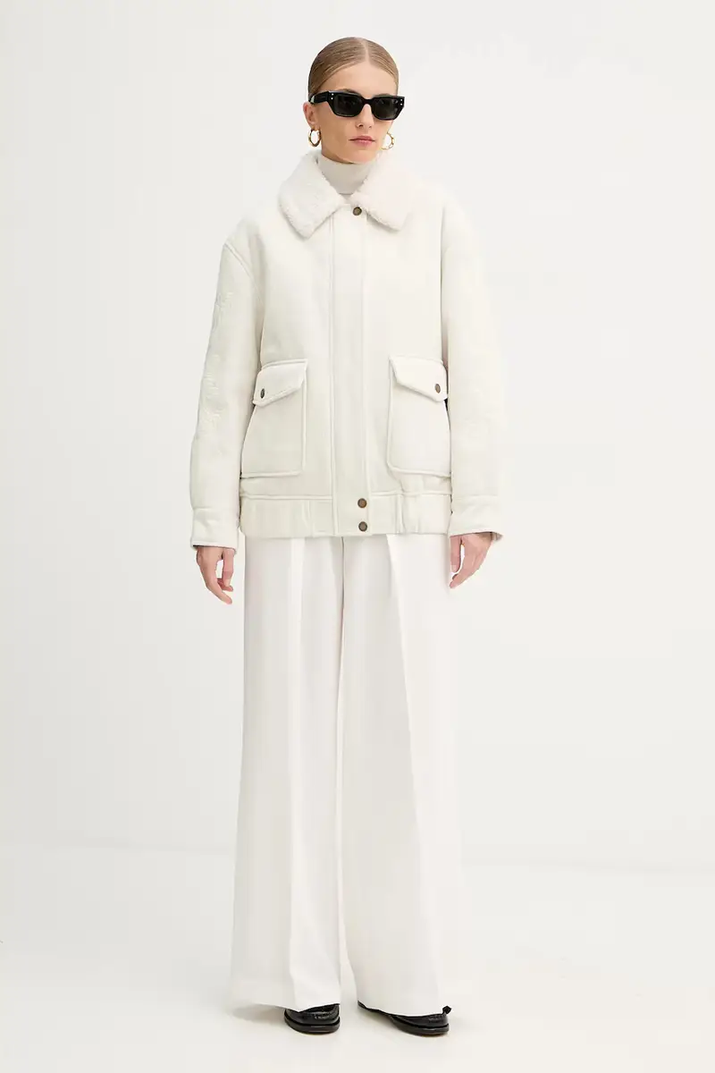 giacca in velluto a coste Beige miniatura 2