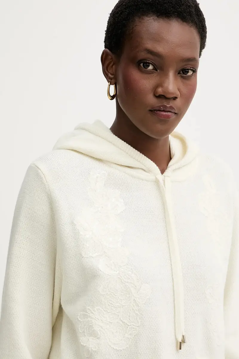 maglione con lana Beige miniatura 4