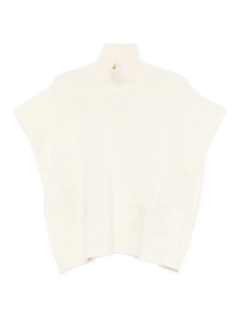 Maglione Dolcevita in Lana Beige