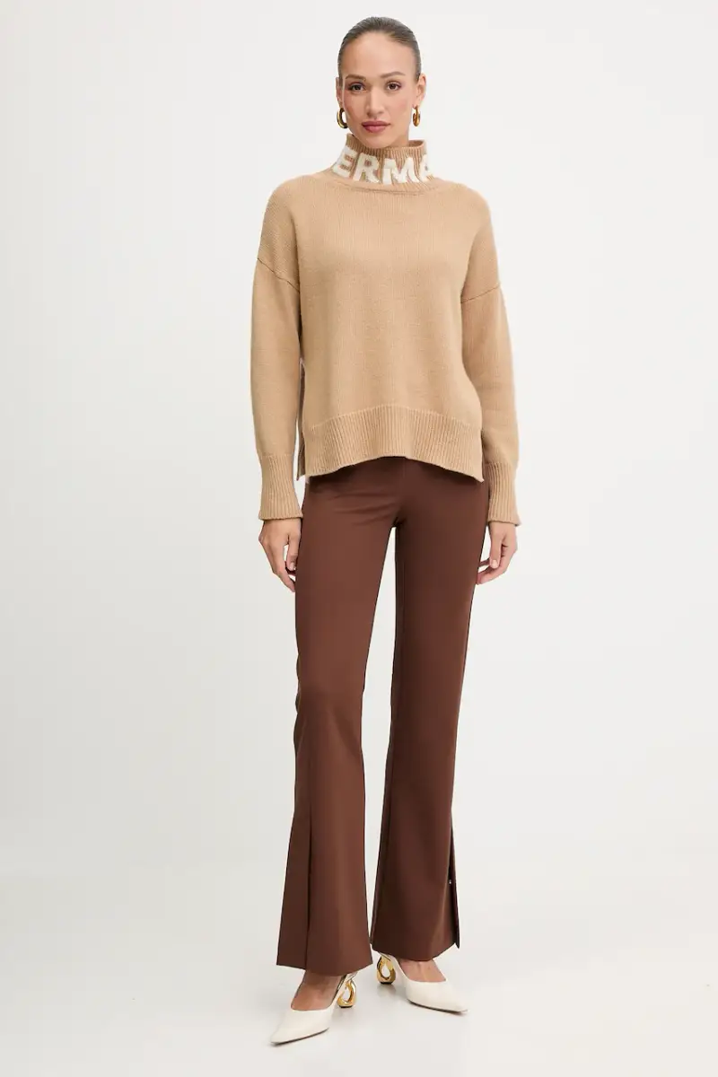 maglione in lana Beige miniatura 2