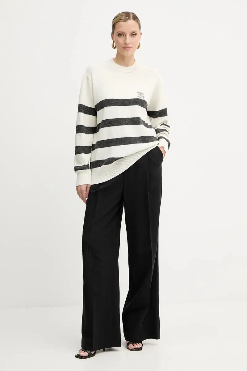 maglione in lana Beige miniatura 2