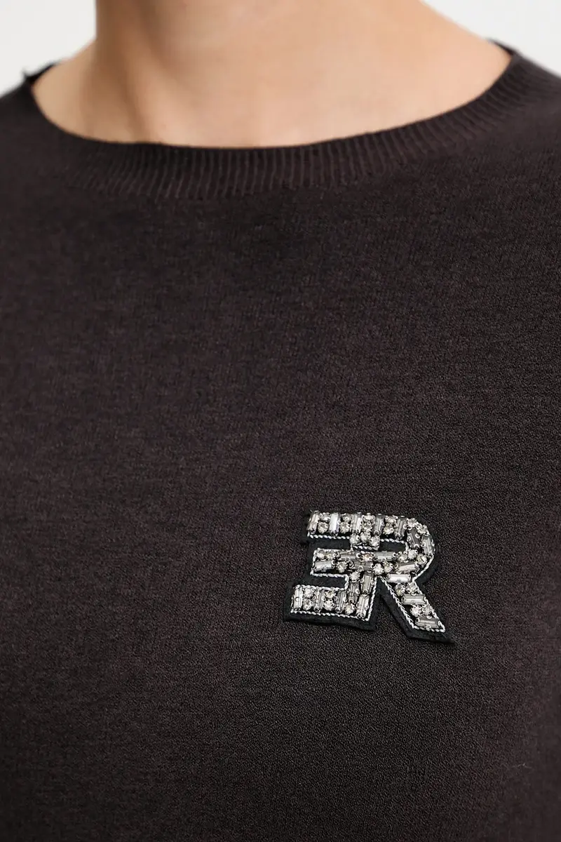 maglione Marrone miniatura 4