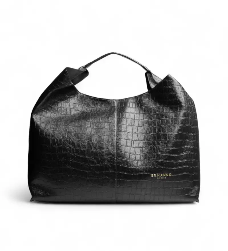 per donna. 12402005 Borsa shopper grande nera Veronica Cocco (OSFA), Nero, Casual, Poliuretano