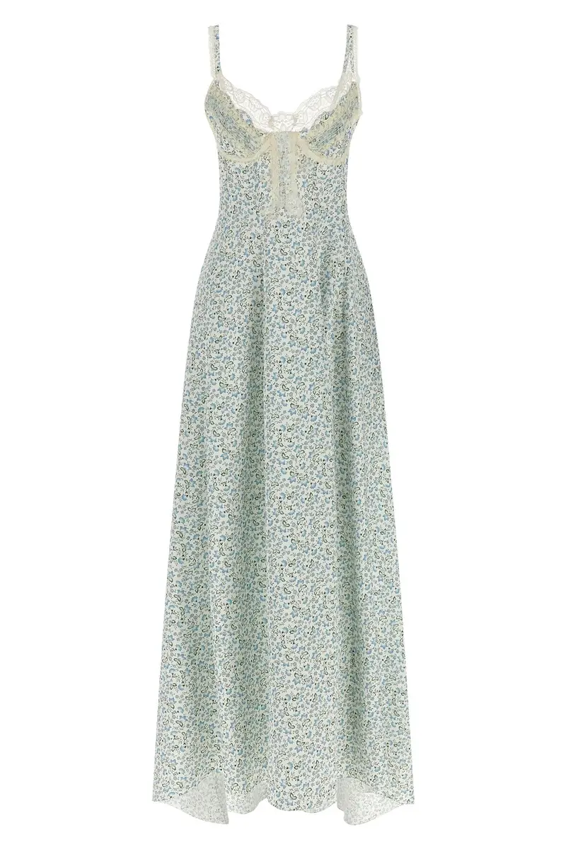 Abito Floreale Pizzo Multi