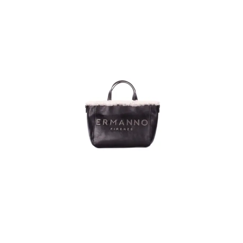 Borsa Donna ERMANNO SCERVINO Black Small tote vanessa fur