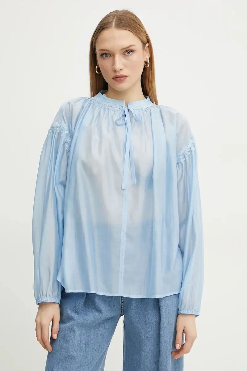 camicetta donna colore blu 56TK021ES3