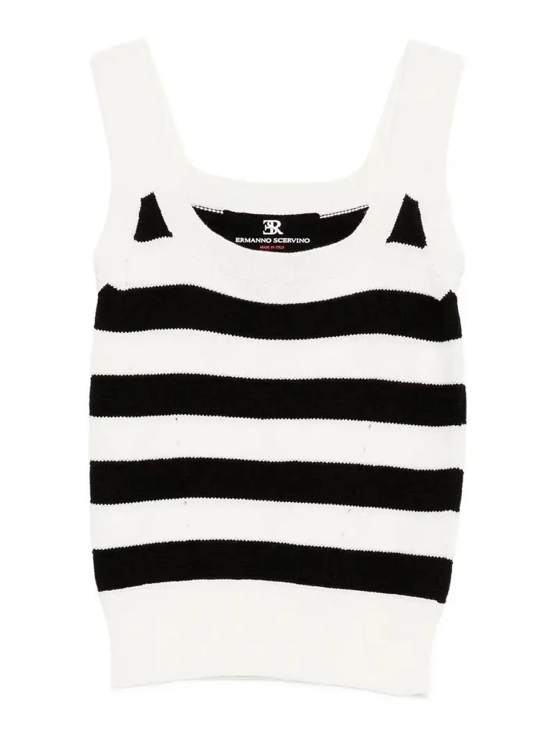 Canotta in maglia Bianco