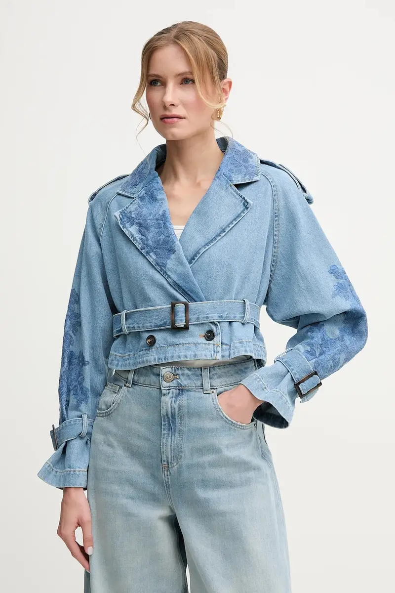 giacca di jeans colore blu 56TD002EI4