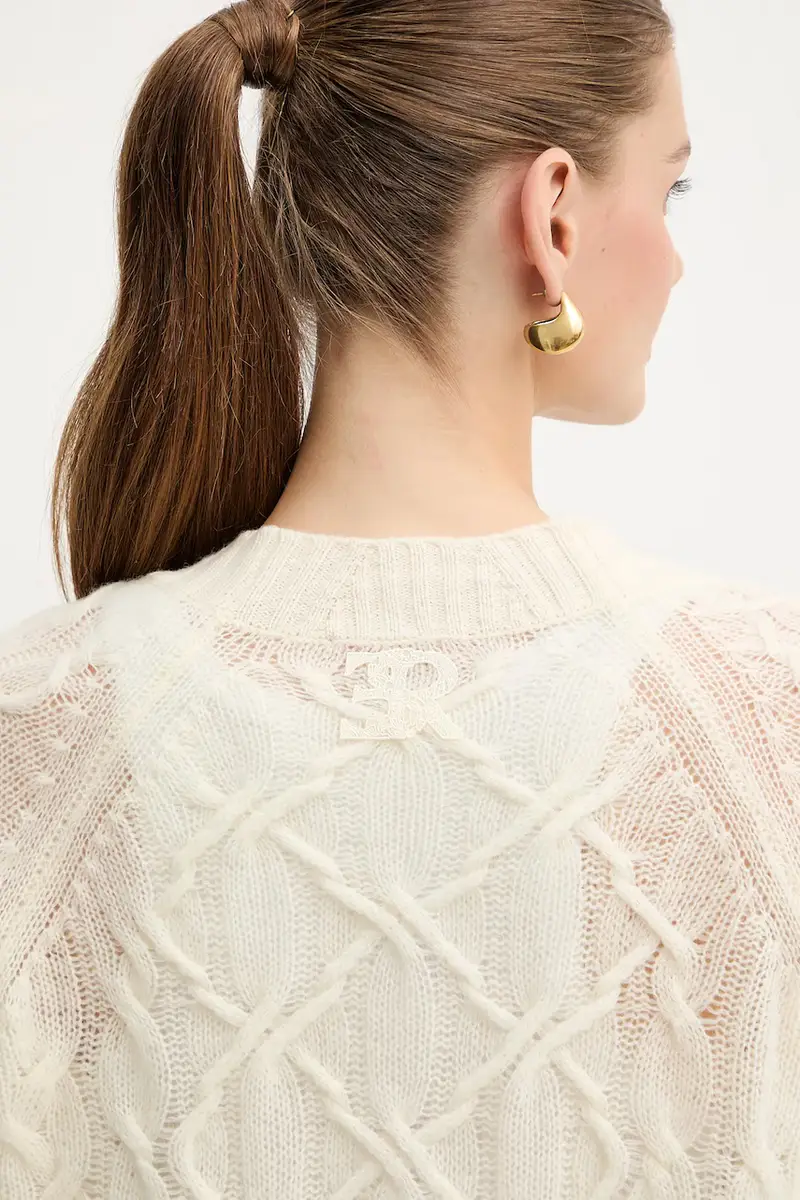 Ermanno Scervino LIFE Cardigan Beige 4147897 miniatura 5