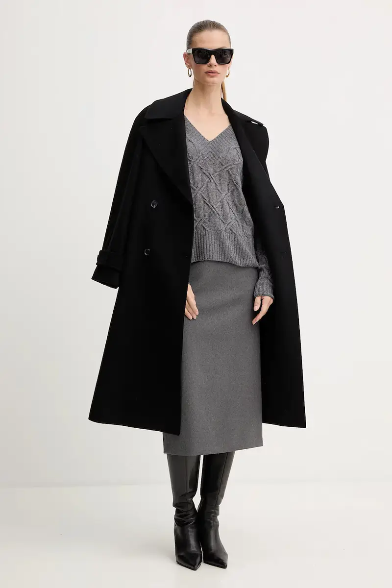 maglione in lana Grigio miniatura 2