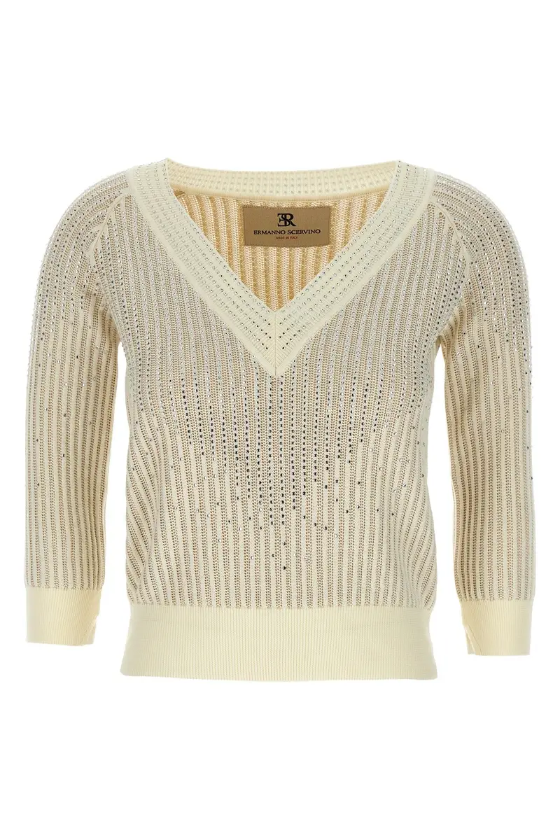 Maglia Strass Bianco