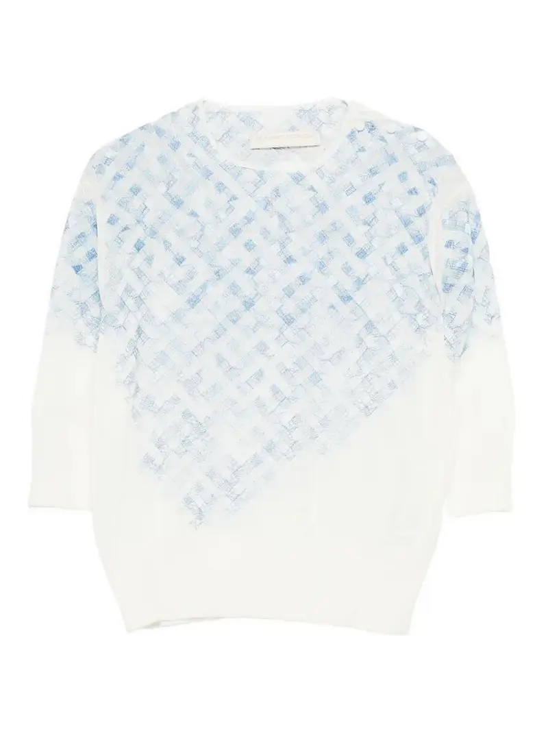 Maglione a maniche corte Azzurro