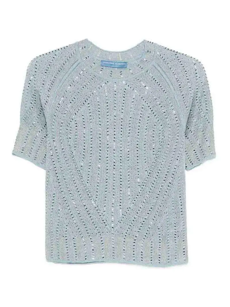 Maglione a maniche corte Denim