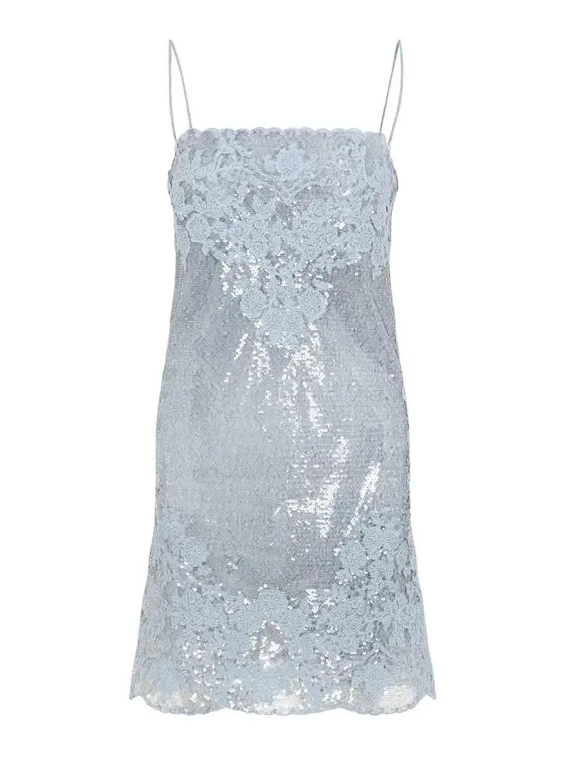 Miniabito in poliestere Blu