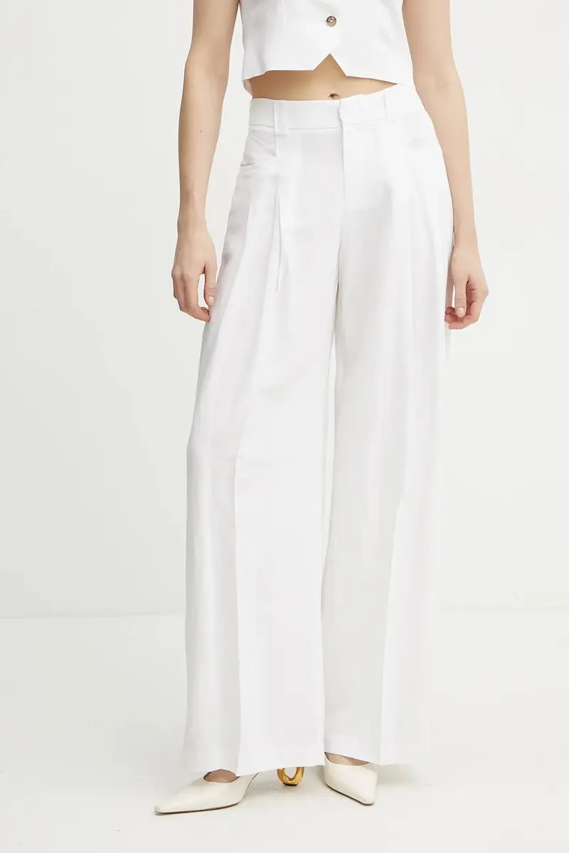 pantaloni donna colore bianco 56TP029ES1