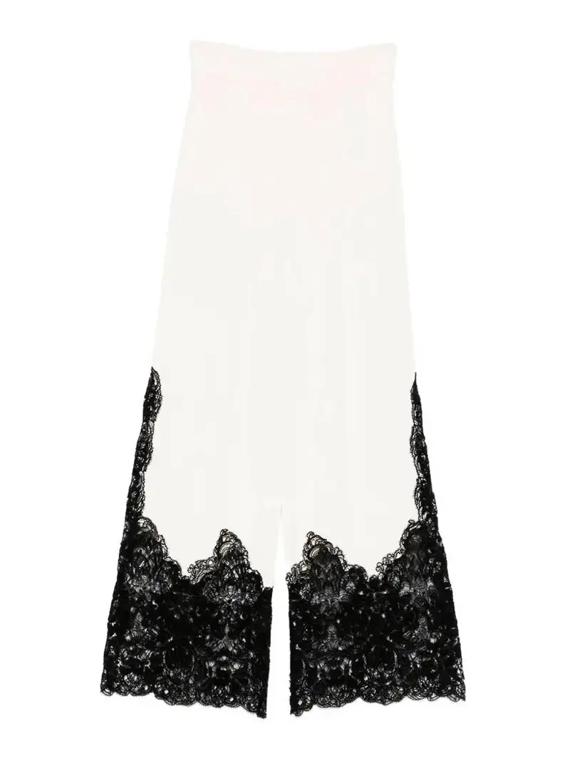 Pantaloni in maglia Bianco