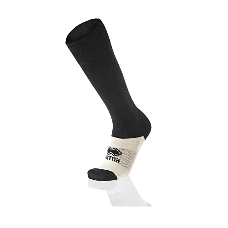 Errea Con Piede Pi, Calzini Sportivi Unisex Bambini, Nero, Taglia Unica