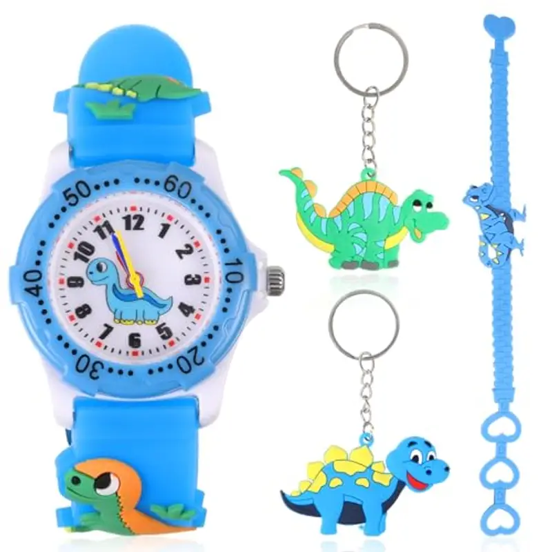 ertlutw Orologio per bambini, 3D carino, orologio da polso per bambini dai 3 ai 10 anni, orologio da polso per bambini ragazzi e ragazze, orologio digitale per bambini, orologio analogico al quarzo,