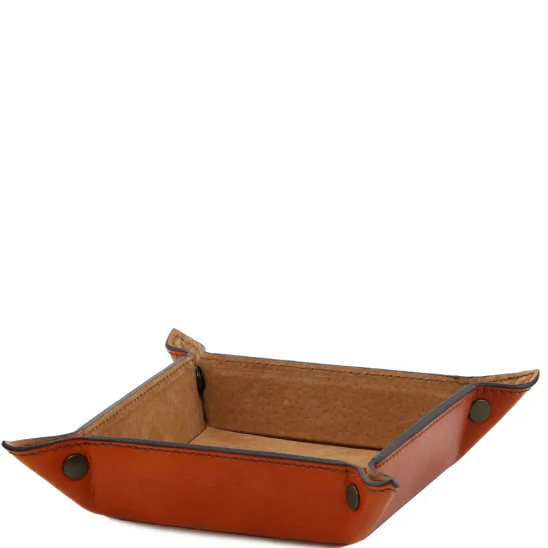 Esclusivo svuotatasche in pelle misura piccola Miele