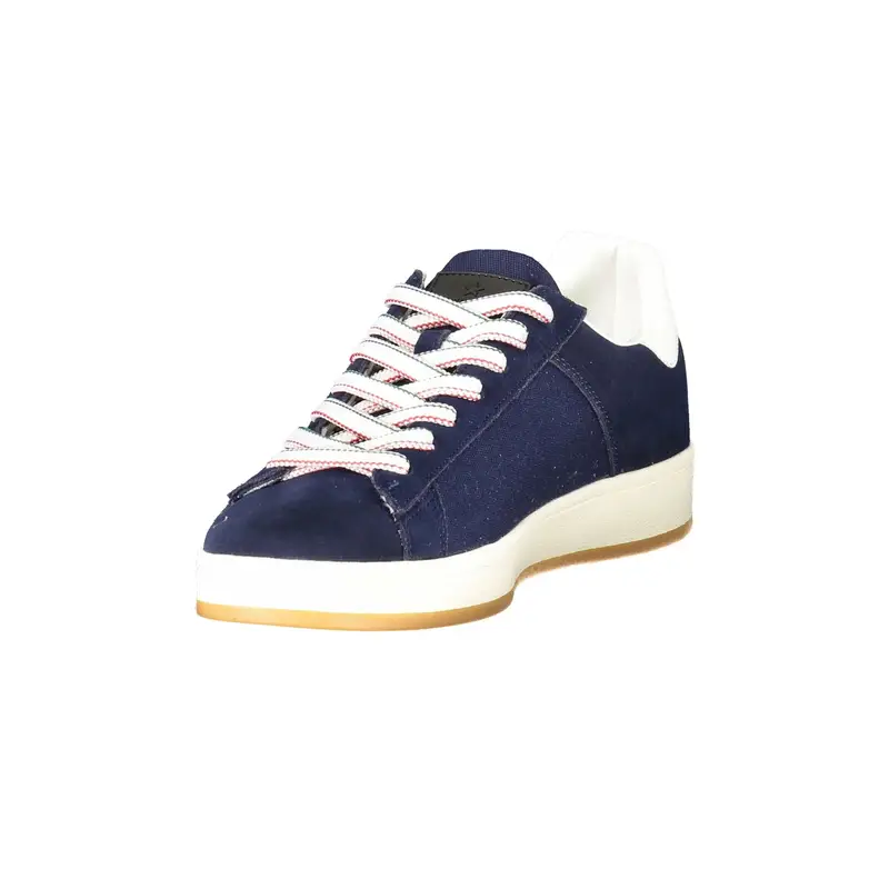 Scarpe Sneakers Uomo Blu con Dettagli a Contrasto miniatura 3