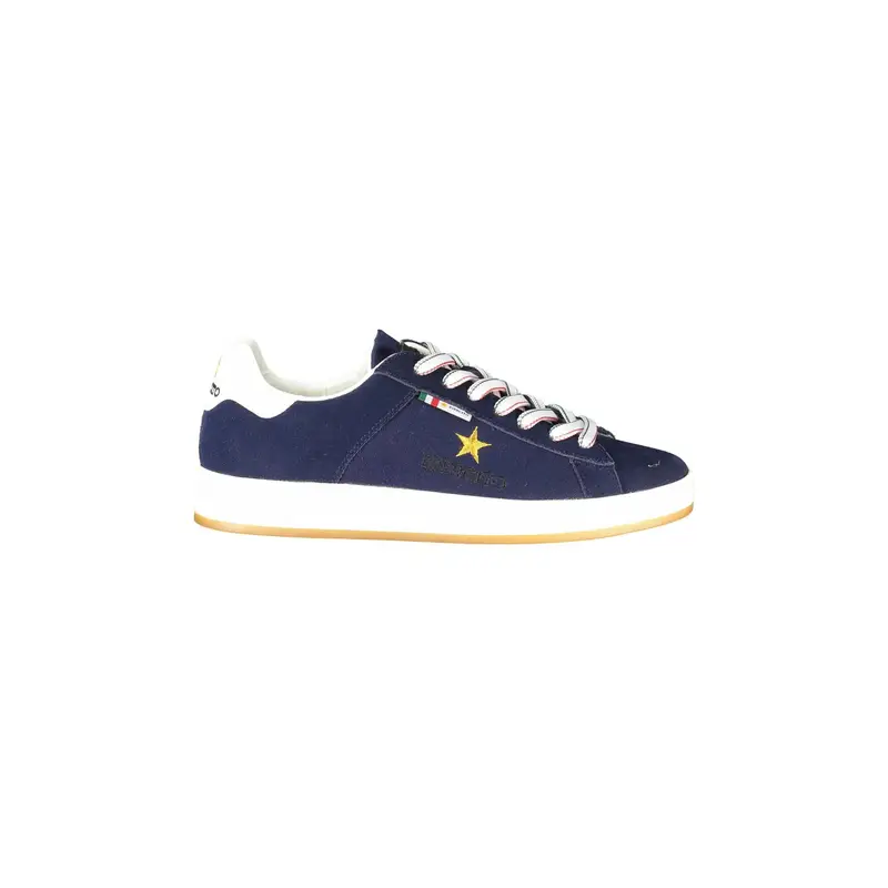 Scarpe Sneakers Uomo Blu con Dettagli a Contrasto