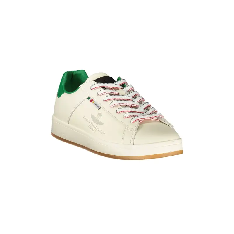 Scarpe Sportive Uomo Bianche con Dettagli Verdi Bianco miniatura 2