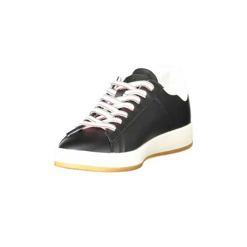 Scarpe Sportive Uomo Nere con Dettagli a Contrasto Nero miniatura 3