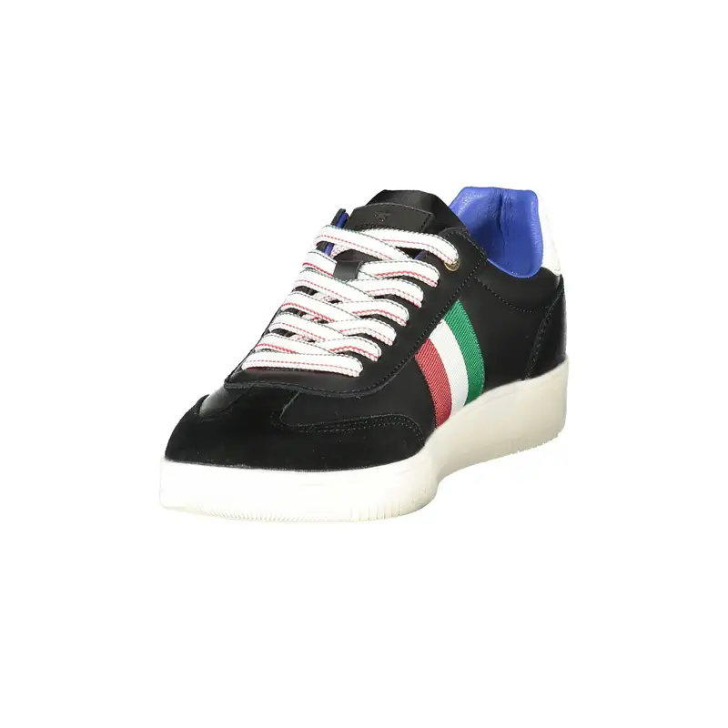 Scarpe Sportive Uomo Nere con Stampa e Dettagli Nero miniatura 3