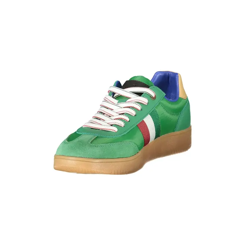 Scarpe Sportive Uomo Verdi Aviazione con Logo Verde miniatura 3