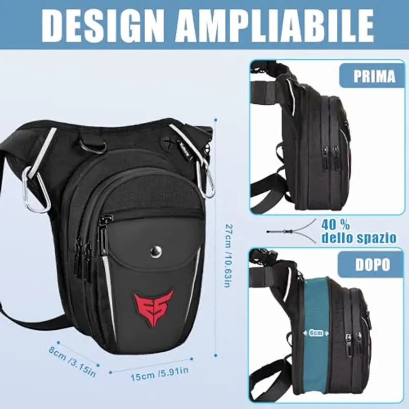 Eshow Borsello Uomo Nero 1214327 miniatura 3