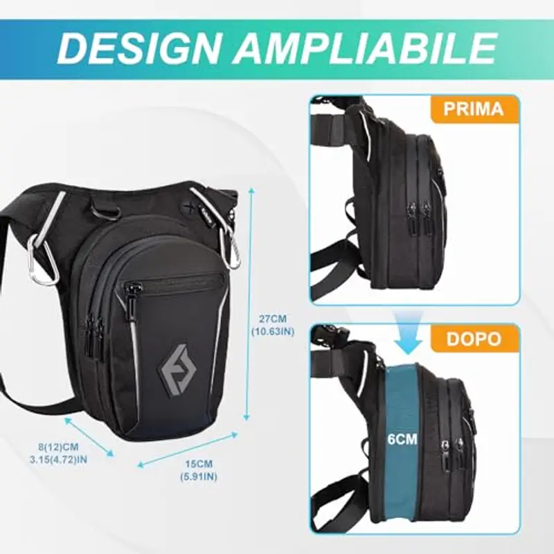 Eshow Borsello Uomo Nero 1214331 miniatura 3